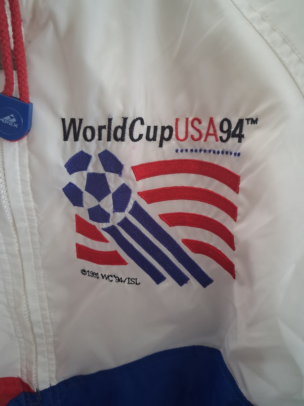*VINTAGE* Apex WorldCup USA '94  Windbreaker Jacket - - Picture 6 of 6